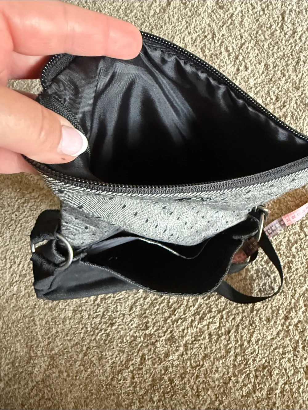 Dakine Polka Dot Gray/Black Purse